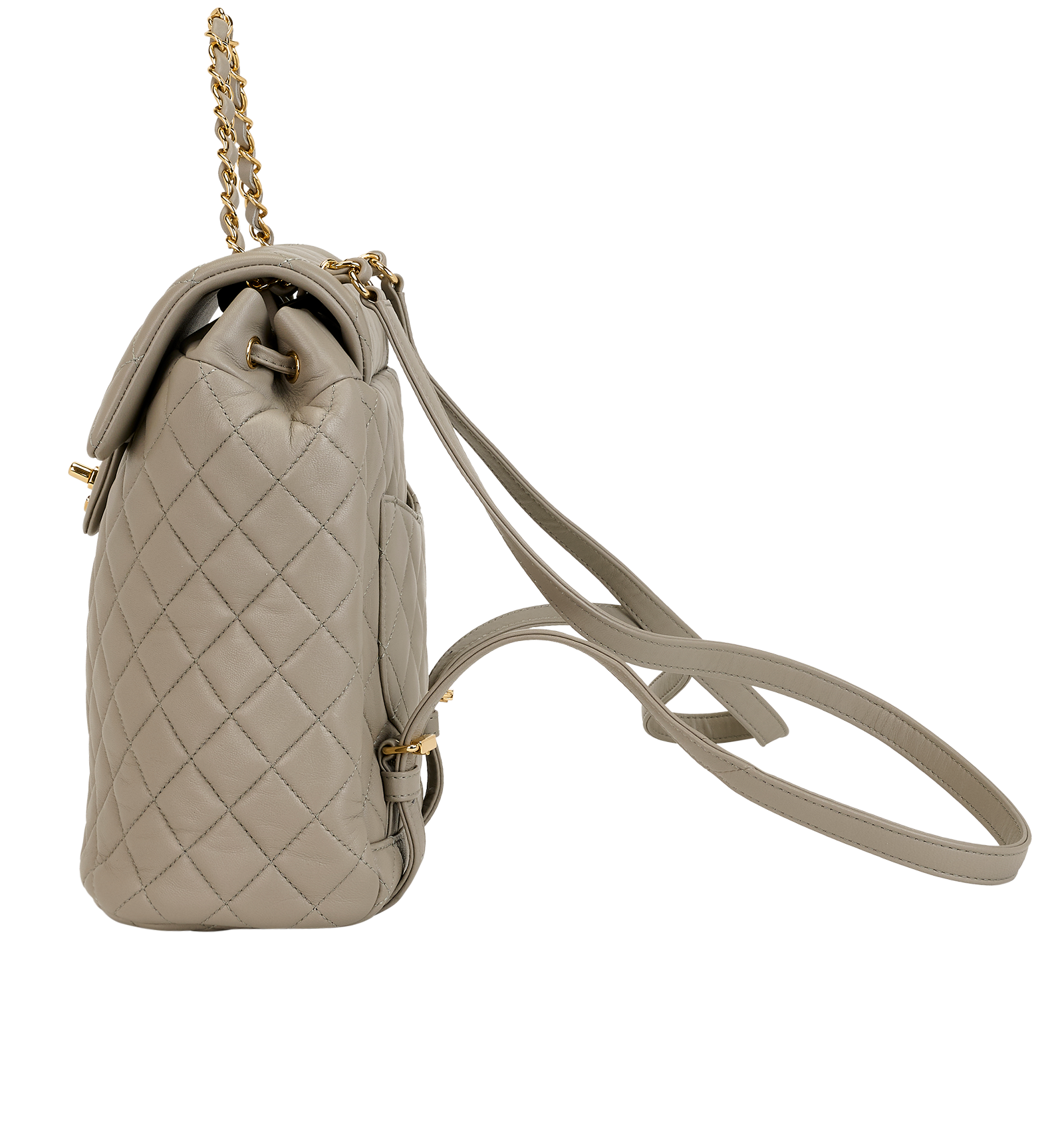 Small Urban Spirit Backpack, &pound;2,950, Handbags, Grey, Lambskin Leather, Bottom view